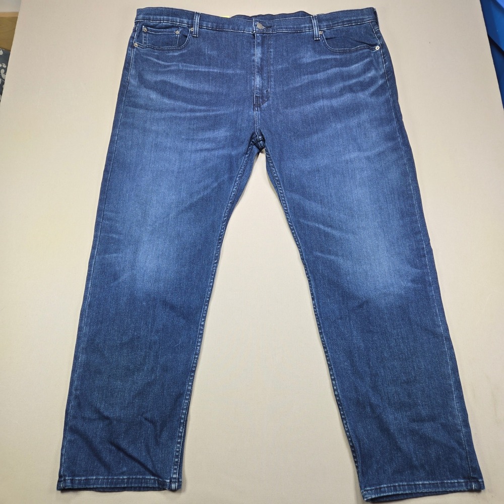 Levi's Jeans 502 Taper Performance Stretch Blue Denim Mens 48x34